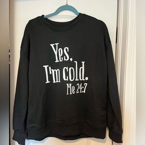 Black Boutique Sweater - size Large. Brand new!